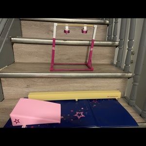American girl doll gymnastics set